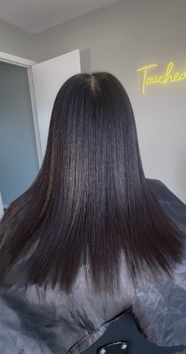 TouchedByTez silk press work 8